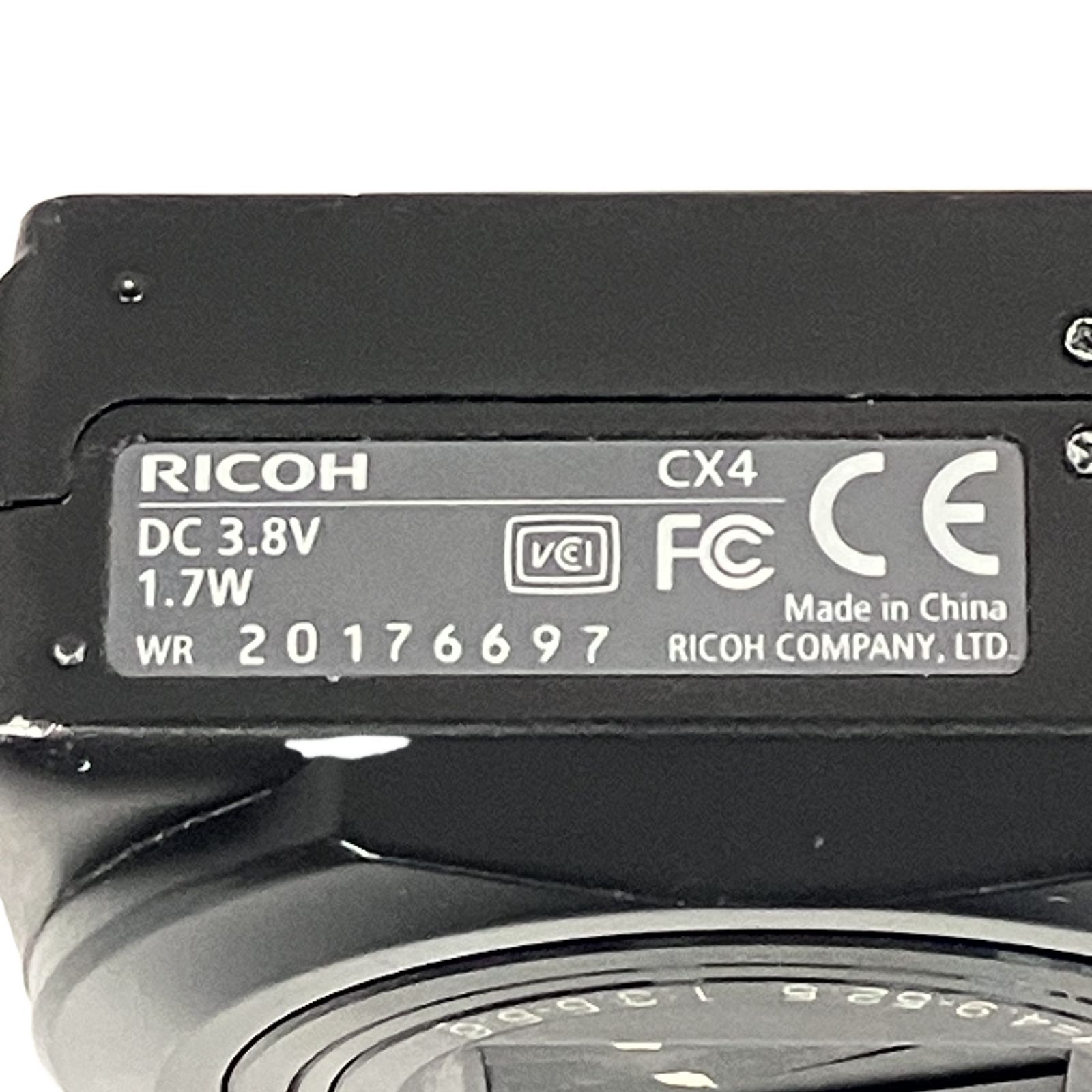 RICOH CX4 コンパクト デジタル カメラ ブラック コンデジ 中古
