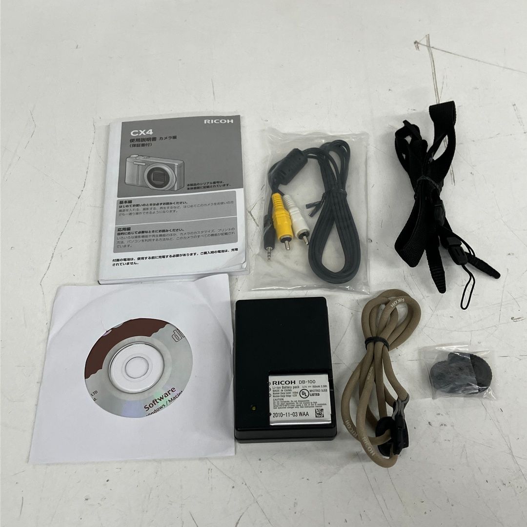 RICOH CX4 コンパクト デジタル カメラ ブラック コンデジ 中古