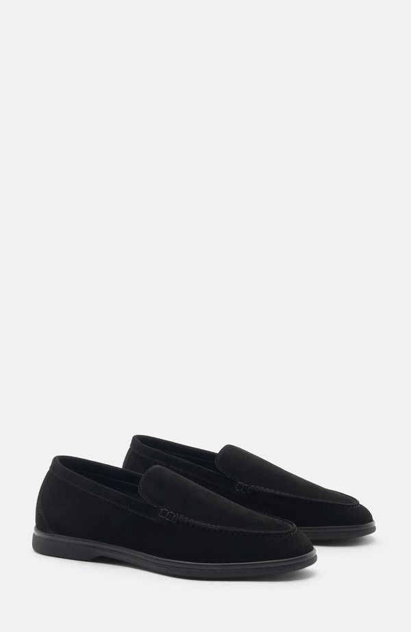 スカロッソ レディース シューズ スリッポン・ローファー SCAROSSO Ludovica Loafers Black Suede ブラック