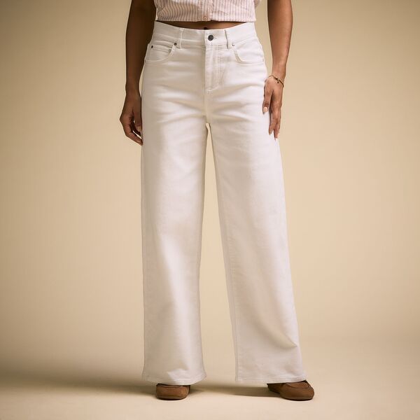 キャリー レディース ボトムス カジュアルパンツ ワイドレッグ デニム CALIA Womens Effortless Denim Wide Leg Pant Pure White ホワイト