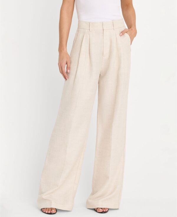 グッドアメリカン レディース ボトムス カジュアルパンツ Good American Womens MidRise WideLeg Trousers Pants Oat