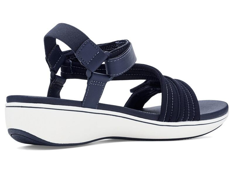 クラークス レディース シューズ サンダル Clarks Breezerae Sunavy Textile ネイビー