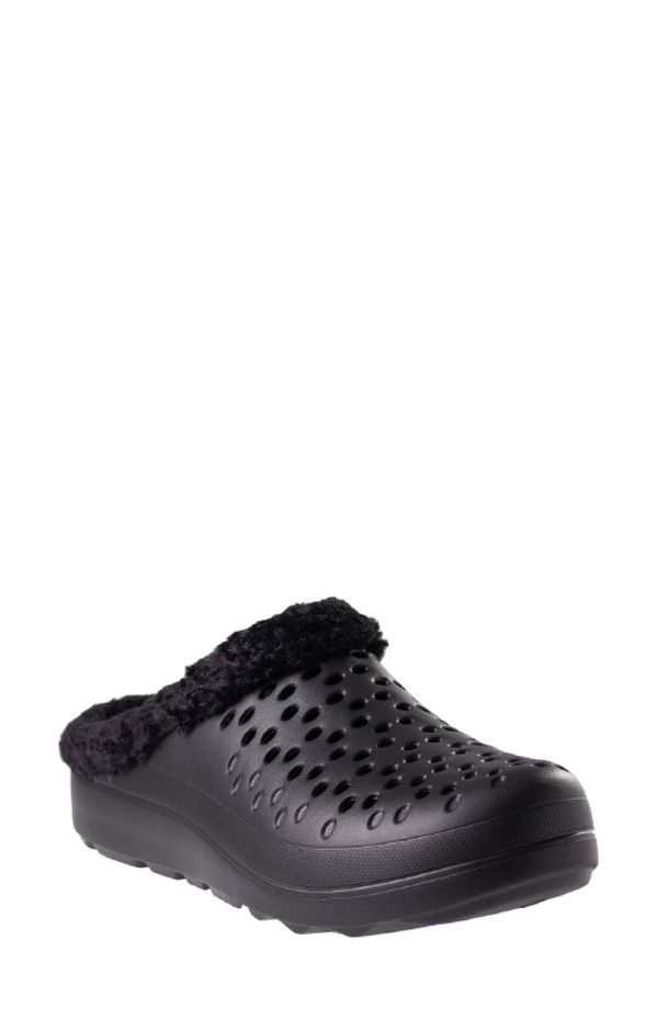 レヴィタライン レディース シューズ サンダル Revitalign Fusion Vitality Faux Fur Lined Clog Black ブラック