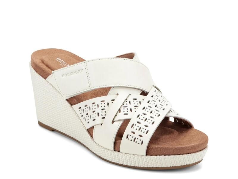 ロックポート レディース シューズ サンダル RockportBritta Wedge Sandal Off White オフホワイト
