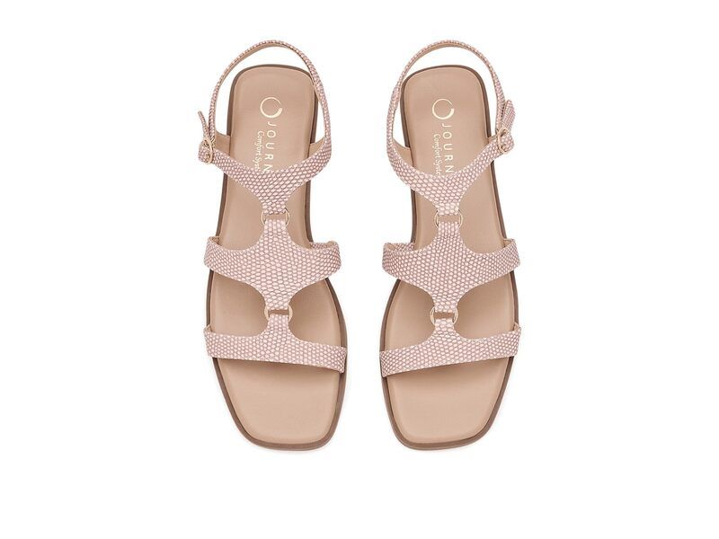 ジュルネ コレクション レディース シューズ サンダル Journee Collection Briley Pink Lizard ピンク