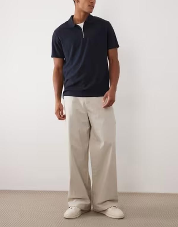 エイソス メンズ ボトムス カジュアルパンツ ASOS DESIGN loose chinos in stone ストーン