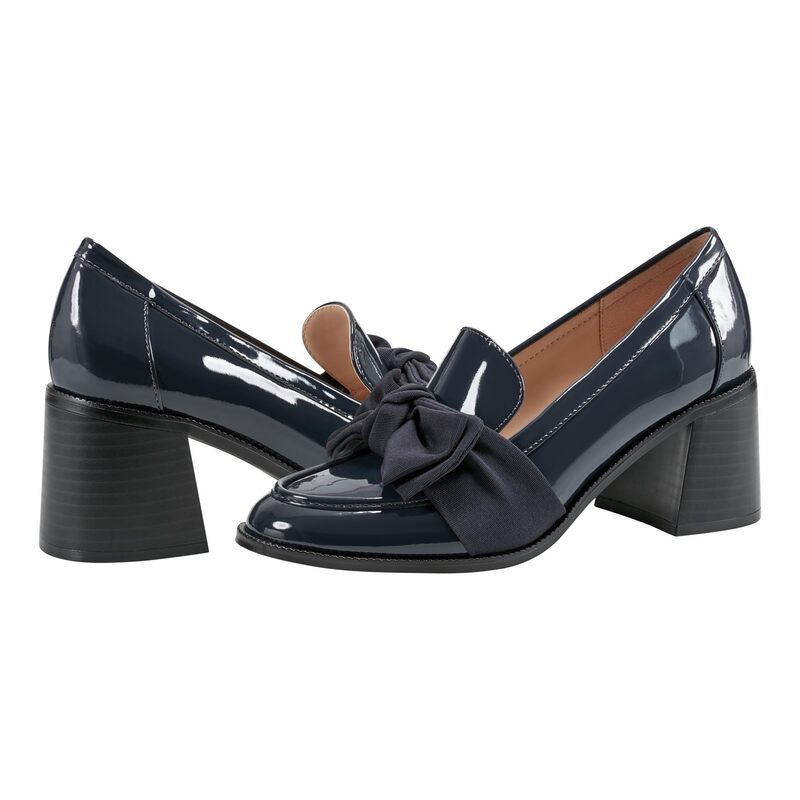 バンドリーノ レディース シューズ ヒール Bandolino Korrar Navy Patent ネイビー