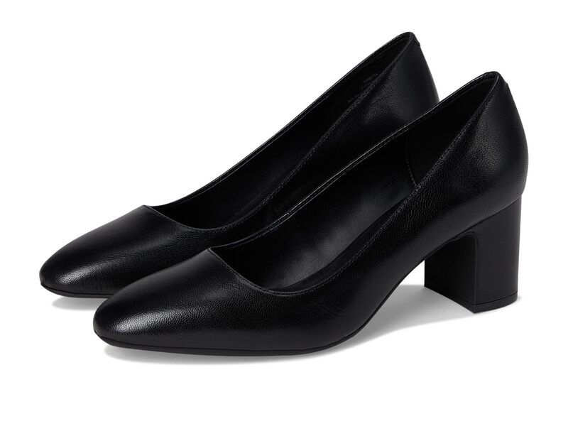 エアロソールズ レディース シューズ ヒール Aerosoles Minetta Black Leather ブラック