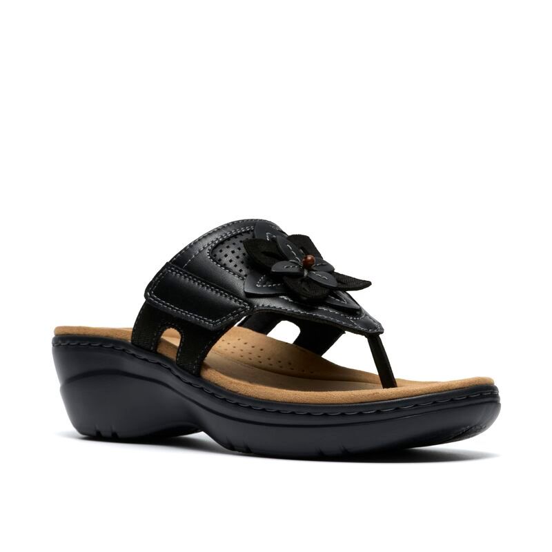 クラークス レディース シューズ ヒール Clarks Merliah 2 Kyla Black Combi Tex ブラック