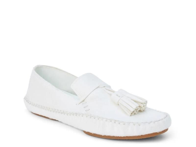 マチス レディース シューズ スリッポン・ローファー MatisseBrock Loafer White Calf Hair Leather ホワイト