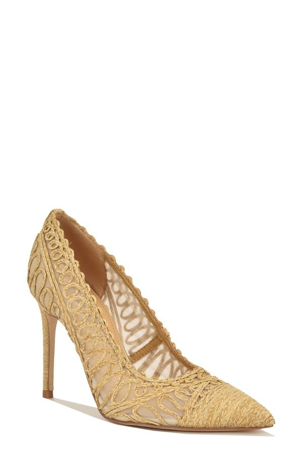 ナインウェスト レディース シューズ ヒール キャップ Nine West Frista Pointed Cap Toe Pump Beige ベージュ