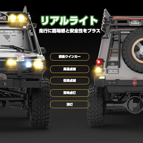 DEERC オフロード 大人向け 4WD ラジコンカー クローラー 1/18スケール