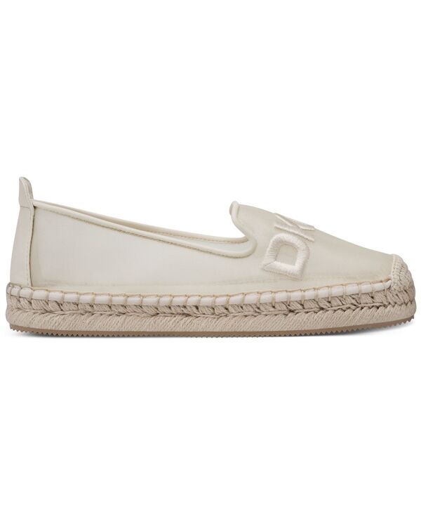 ダナ キャラン ニューヨーク レディース シューズ スリッポン・ローファー ロゴ DKNY Womens Mallandra Logo SlipOn Espadrille Flats Bone