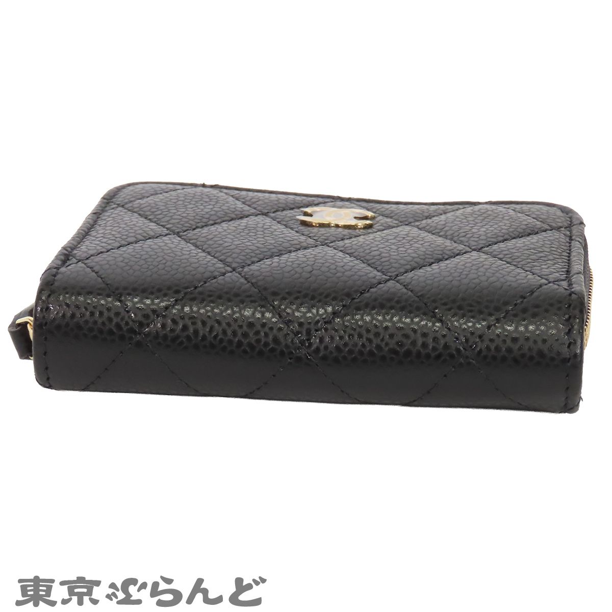 シャネル CHANEL クラシック ジップ コインパース AP0216 ブラック 黒