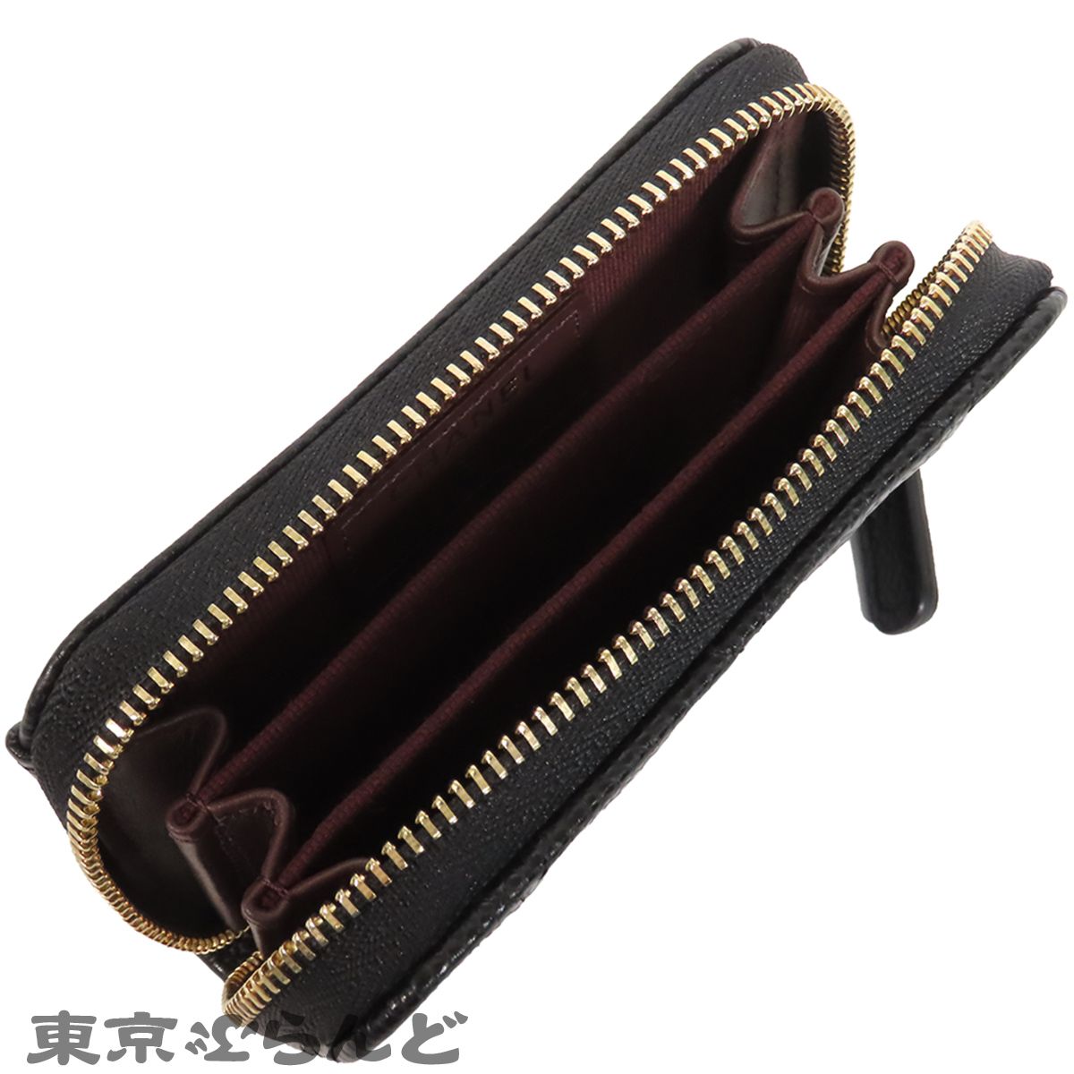 シャネル CHANEL クラシック ジップ コインパース AP0216 ブラック 黒