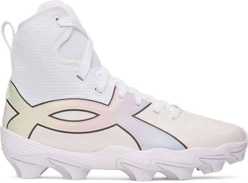 アンダーアーマー メンズ シューズ スニーカー Under Armour Spotlight Icon Highlight RM Football Cleats WhiteBlackWhite ホワイ