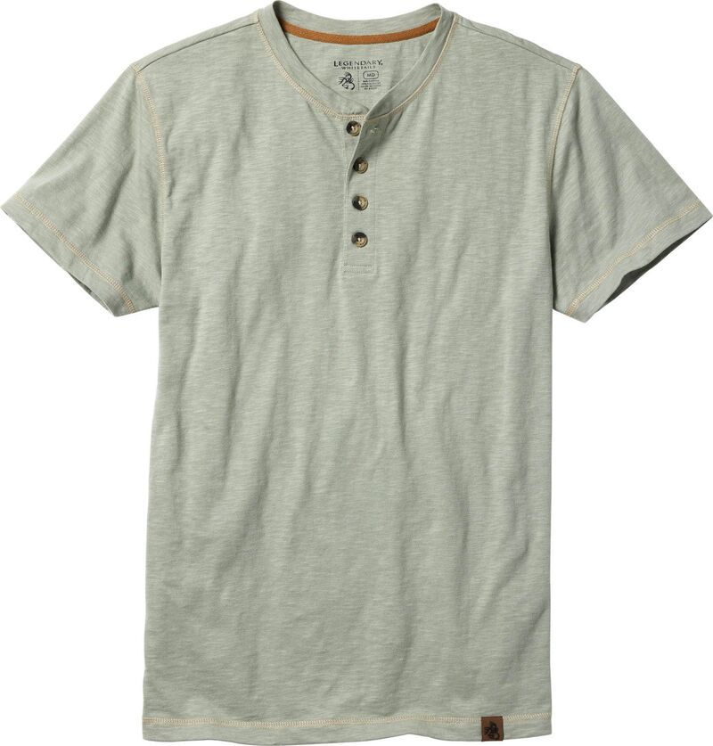 レジェンダリーホワイトテイルズ レディース トップス Tシャツ Mens Legendary Whitetails Maverick Slub Henley Short Sleeve Shirt Du