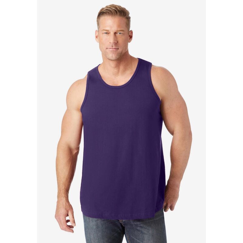 キングサイズ レディース トップス Tシャツ トール KingSize Mens Big Tall ShrinkLess Lightweight LongerLength Tank Vintage P