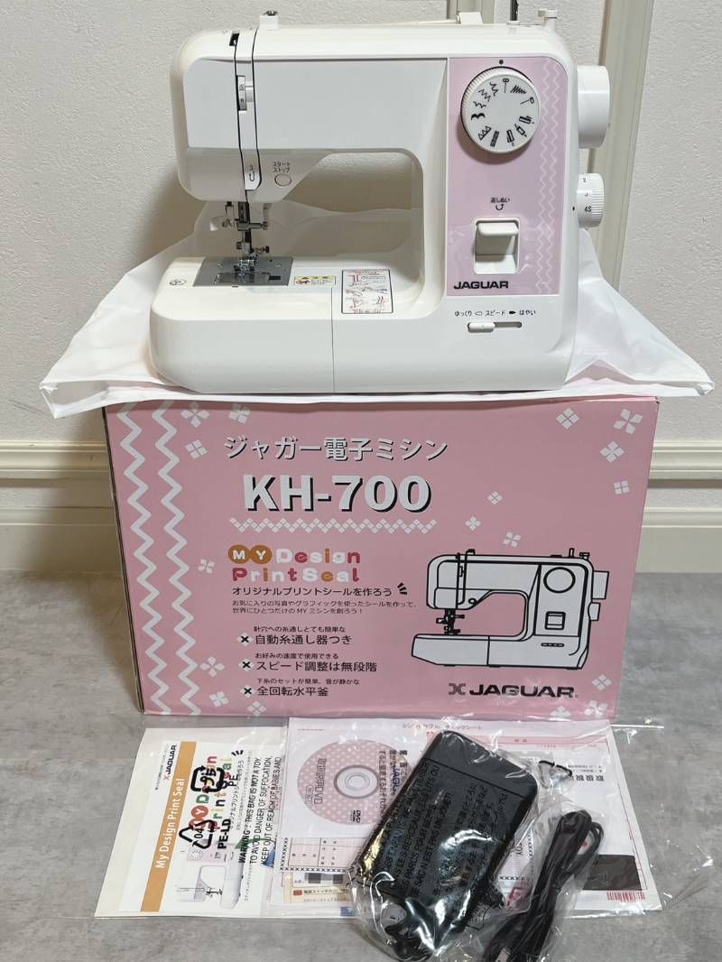 値下げしました。ジャガーミシン JS-790 未使用品! JAGUAR ジャガー 電子ミシン KH-700 フットペダル ミシン