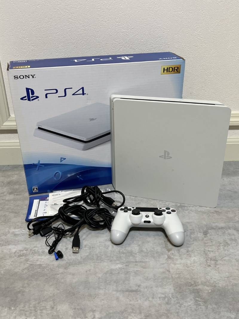 ② SONY PlayStation4 CUH-2200A PS4 ホワイト 初期化済み 動作確認ok