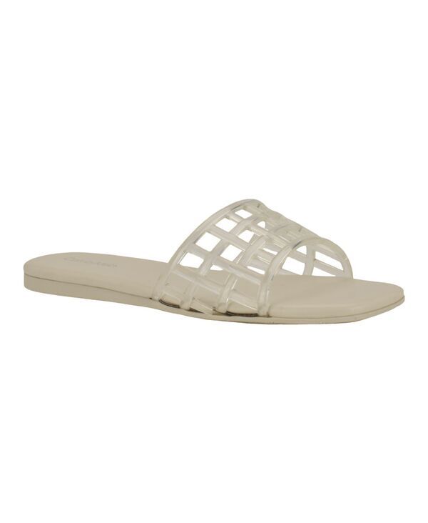 カルバンクライン レディース シューズ サンダル Calvin Klein Womens Yelena Jelly Flat Slide Sandals Clear Jelly