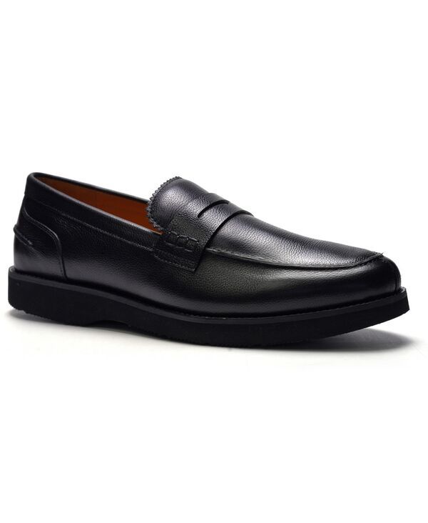 アンソニー ヴィア メンズ シューズ スリッポン・ローファー Anthony Veer A Veer Mens Mason Penny Loafers Black ブラック