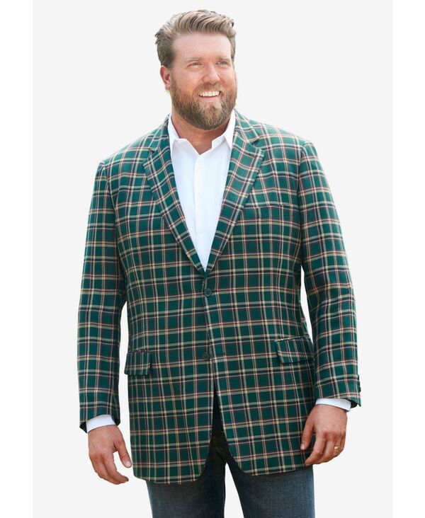 キングサイズ メンズ アウター ジャケット・ブルゾン トール ブレザー KingSize Big Tall Holiday Blazer Holiday plaid チェック