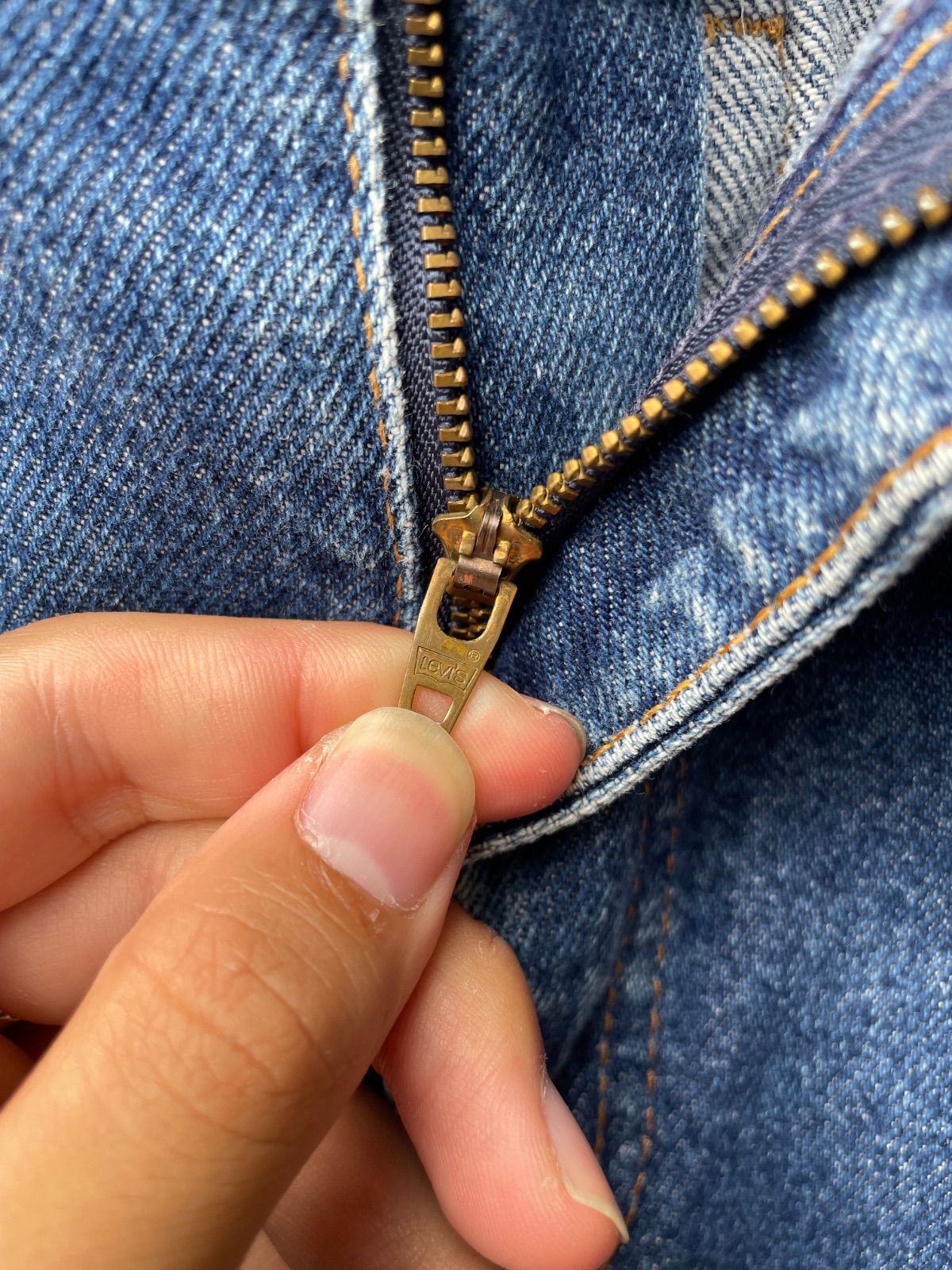 Levi's 505-0217 デニムパンツ(インディゴ・W30 L36・USA製) 11