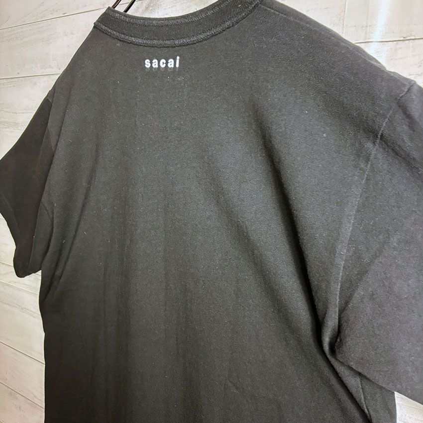 Sacai サカイ × Kaws カウズ センターロゴ Tシャツ 21SS サイズ3 Flock
