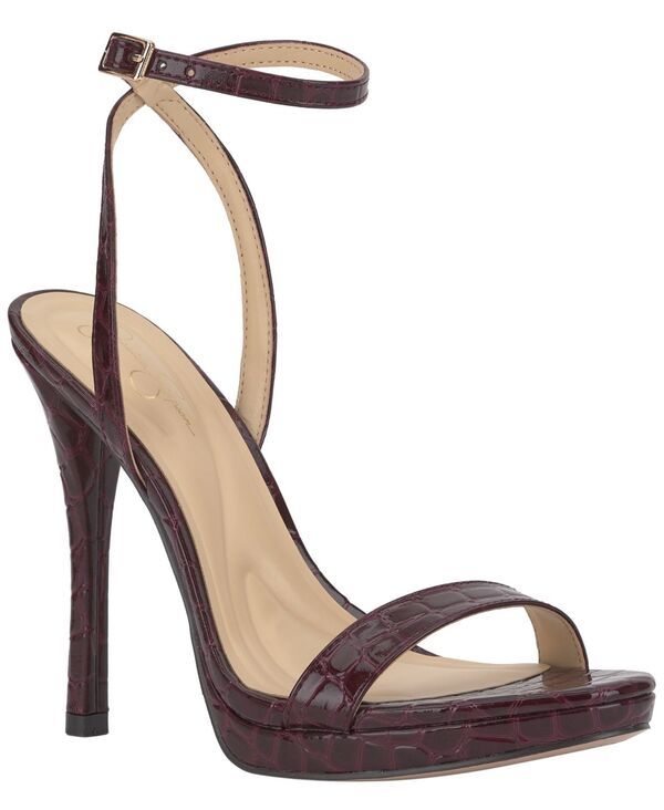 ジェシカシンプソン レディース シューズ サンダル Jessica Simpson Womens Divra Stiletto Dressandals Cherry Mahogany Croco Pa