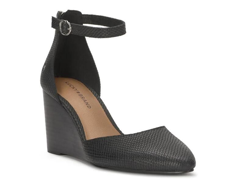 ラッキーブランド レディース シューズ サンダル Lucky BrandNitika Wedge Sandal Black Snake Print ブラック