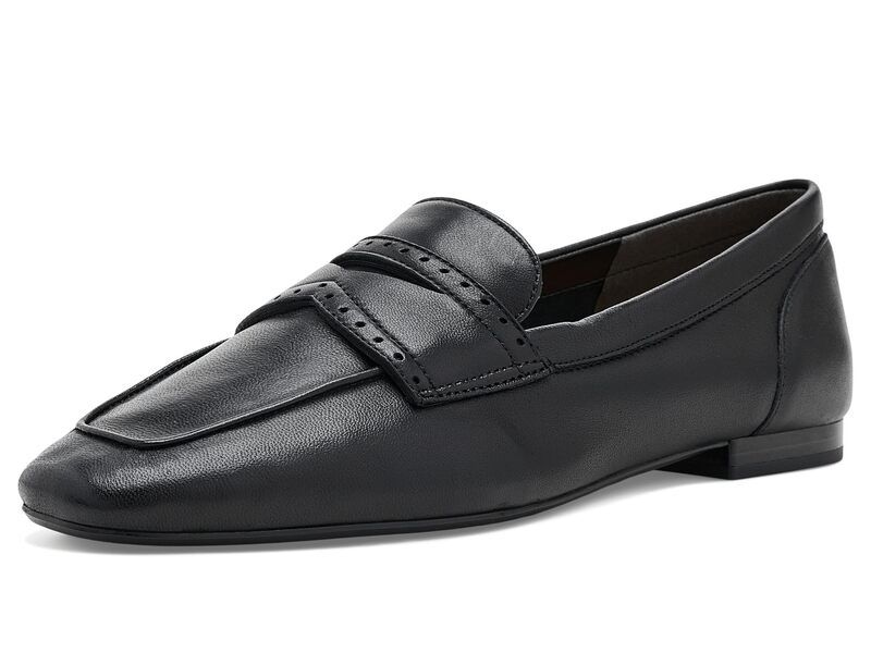 バイオニック レディース シューズ スリッポン・ローファー Vionic Sadie LoaferMoc Shoes Black Leather ブラック
