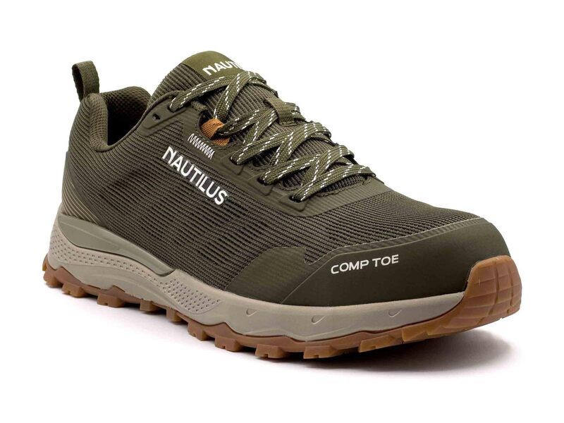 ナウティルスセーフティ メンズ シューズ スニーカー Nautilusafety Footwear Trillium N5301 Olive オリーブ