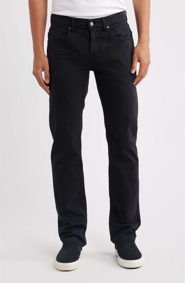 セブンフォーオールマンカインド メンズ ボトムス デニムパンツ ストレート ジーンズ 7 For All Mankind The Straight Leg Jeans BLACK ブラック