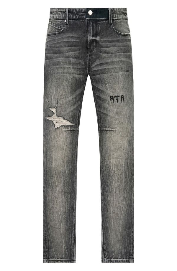 アールティーエー メンズ ボトムス デニムパンツ ジーンズ RtA Bryant Ripped Skinny Jeans ASH FADED RTA アッシュ
