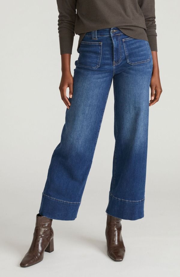 ユニバーサル スタンダード レディース ボトムス デニムパンツ ワイドレッグ プラスサイズ ジーンズ Universal Standard Claudia Wide Leg Jeans Plus Re