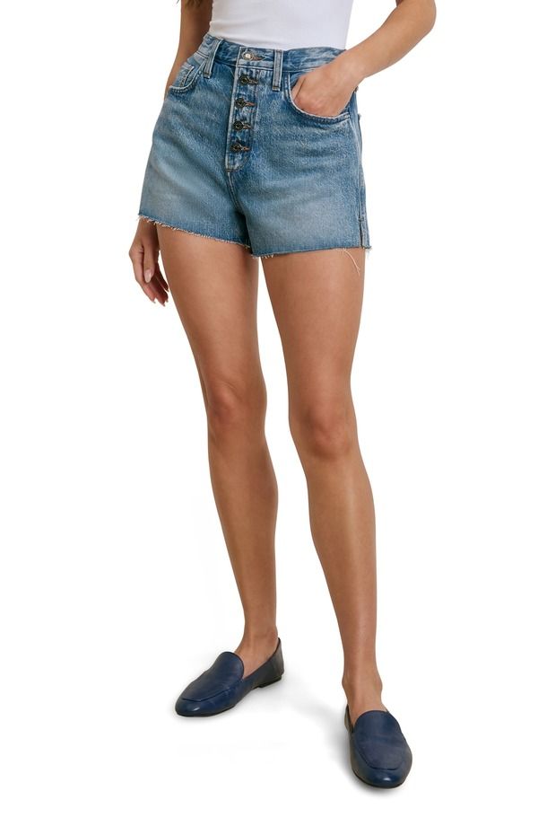 フェイバリット ドーター レディース ボトムス デニムパンツ ハイウエスト ショートパンツ Favorite Daughter The Caroline High Waist Cutoff Denim
