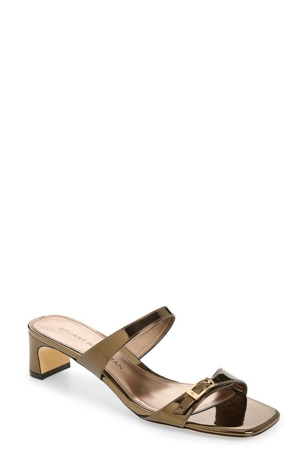 スチュアート ワイツマン レディース シューズ ヒール サンダル Stuart Weitzman Baby Babette Slide Sandal Women CIGAR SPECCHIO
