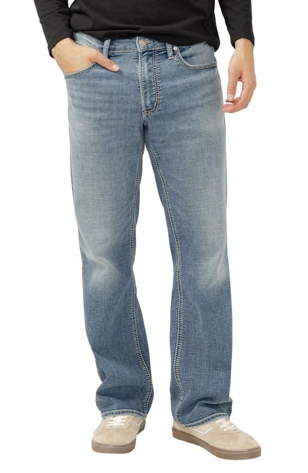 シルバー ジーンズ メンズ ボトムス デニムパンツ リラックスフィット ストレート Silver Jeans Co Zac Relaxed Fit Straight Leg Jeans BOND