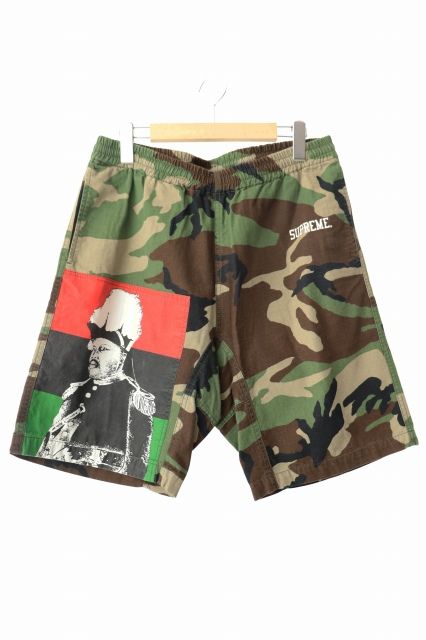 シュプリームショーツ　BR シュプリーム SUPREME 14SS GARVEY SHORT ガーベイ プリント ショーツ