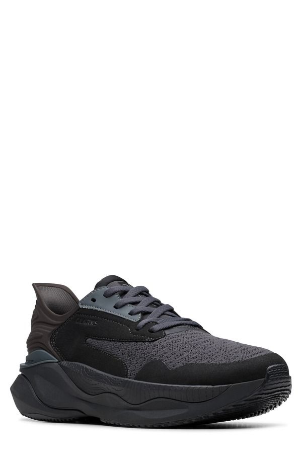 クラークス メンズ シューズ スニーカー レース Clarks Pace LaceUp Sneaker Men BLACK ブラック