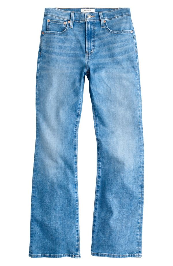 メイドウェル レディース ボトムス カジュアルパンツ ジーンズ Madewell The Flare Super Stretch Crop Jeans MIDVALE WASH