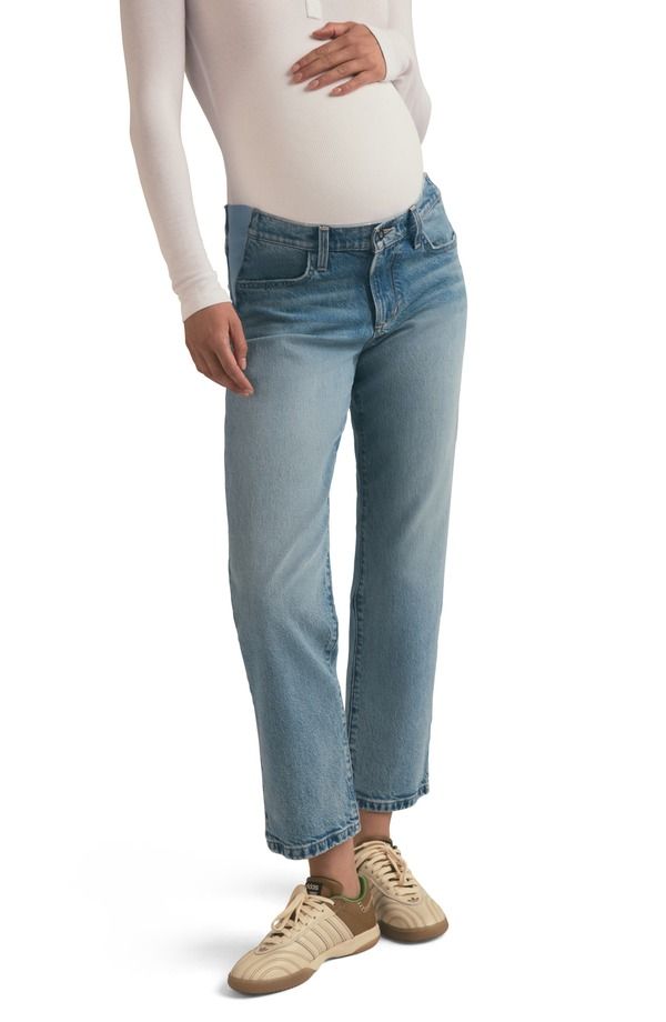 フェイバリット ドーター レディース ボトムス デニムパンツ ストレート マタニティ ジーンズ Favorite Daughter The Otto Mama Relaxed Straight Leg