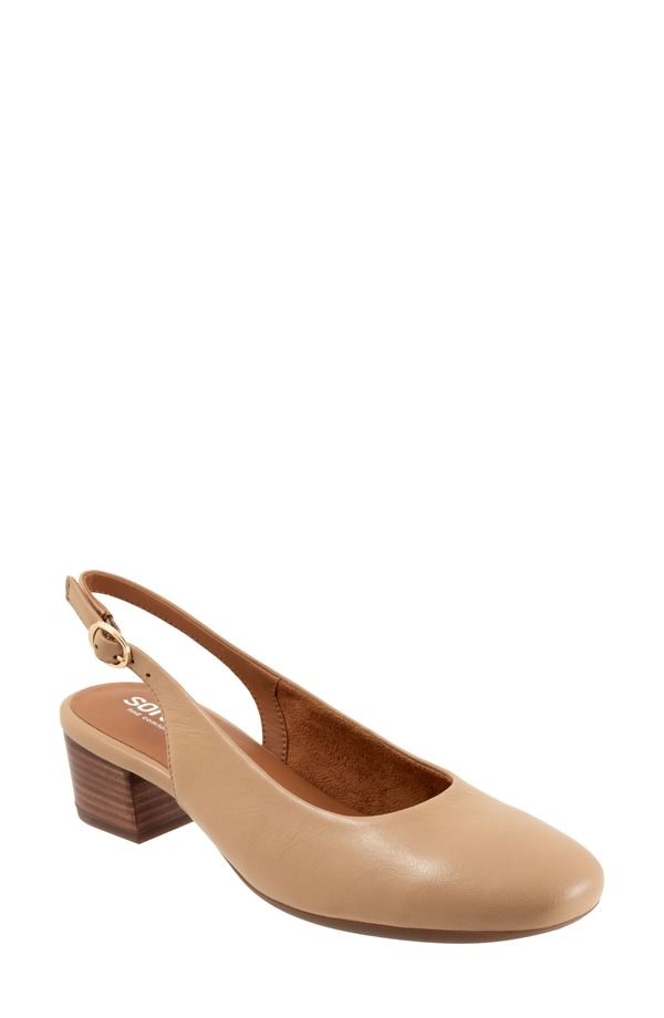 ソフトウォーク レディース シューズ ヒール SoftWalk Largo Slingback Pump TAN タン
