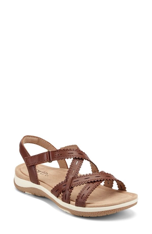 アース レディース シューズ サンダル アンクル Earth Sanetrankle Strap Sandal Women DARK BROWN ブラウン