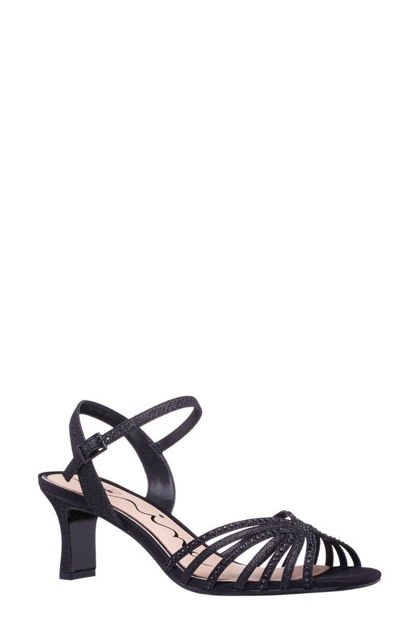 ニナ レディース シューズ ヒール サンダル アンクル Nina Brynankle Strap Sandal Women BLACK ブラック