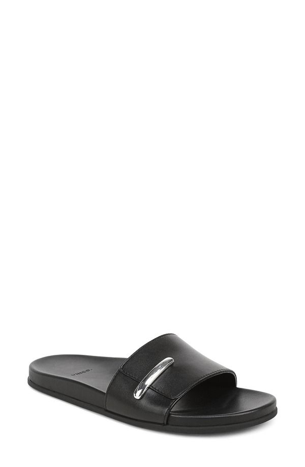 ヴィンス レディース シューズ サンダル Vince Sadie Slide Sandal Women BLACK ブラック