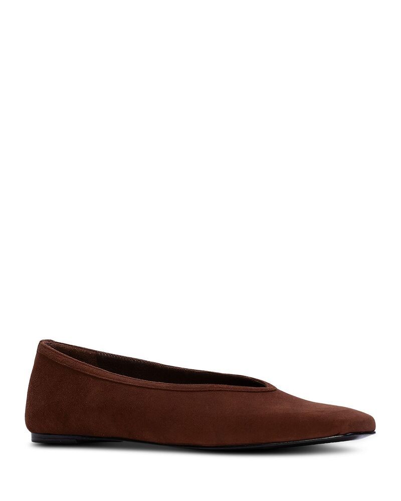 ブラックスエードスタジオ レディース シューズ パンプス Black Suede Studio Womensnip Toe Ballet Flats Brownie Suede