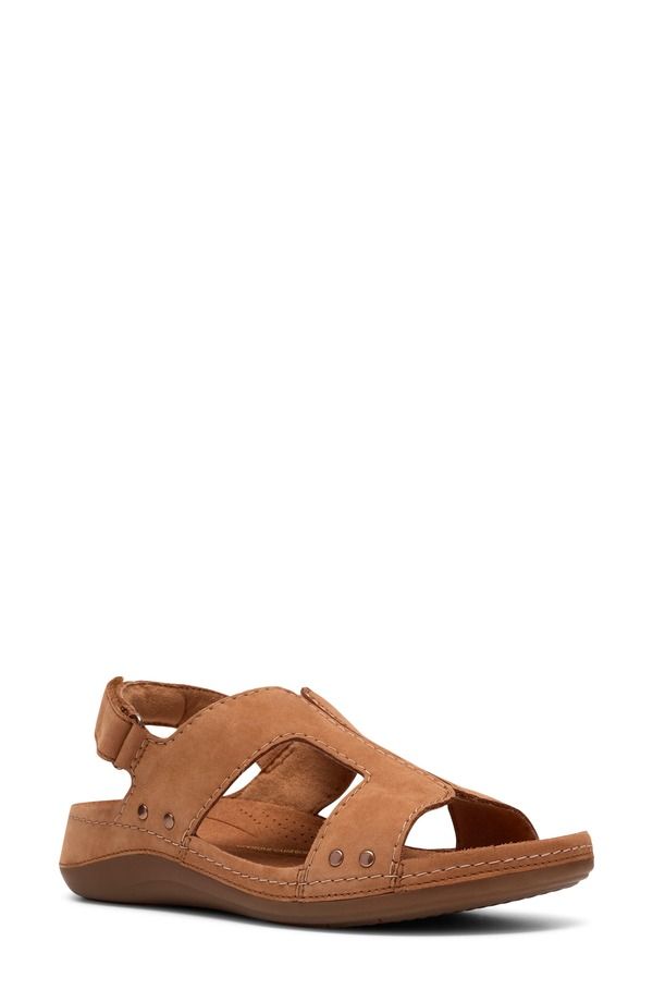 クラークス レディース シューズ ヒール サンダル Clarks Cecily Sun Slingback Sandal Women TANUBUCK タン