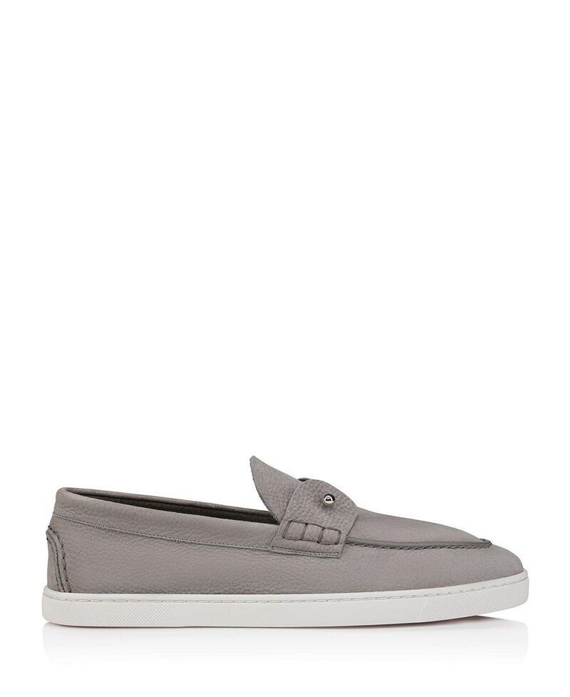 クリスチャン・ルブタン メンズ シューズ スリッポン・ローファー Christian Louboutin Mens Chambeliboat Bateau Loafers Phantom Grey グ